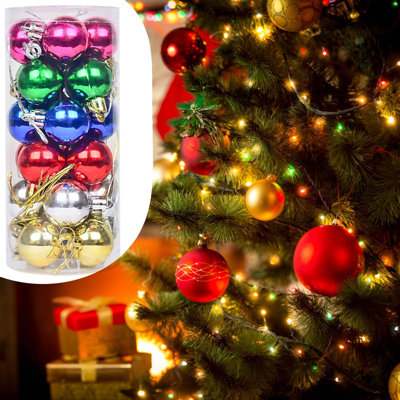 Boule de Noël ornements de Noël 3cm / 24 boules de Noël