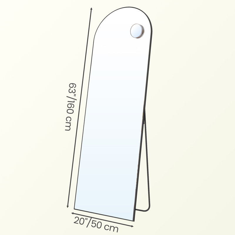 Metal Rectangle Floor Mirror