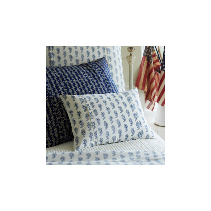 Paisley Boudoir Pillow, Indigo