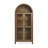 A High Arched Storage Cabinet With A Lamp, A Modern Retro-Style Wooden Storage Cabinet With Adjustable Glass Partitions, Suitable For Use As A Multi-Functional Cabinet In Kitchens-1251430172