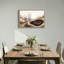 "Minimalist Bare Trees on Swirling Brown Hills", art mural sur toile-706982372
