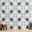 Plumeria Cross 9" x 9" Porcelain Field Tile (10.65 sq. ft./ Case)