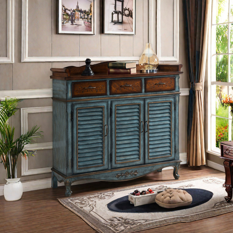 Buffet décoratif American Simple, Bleu