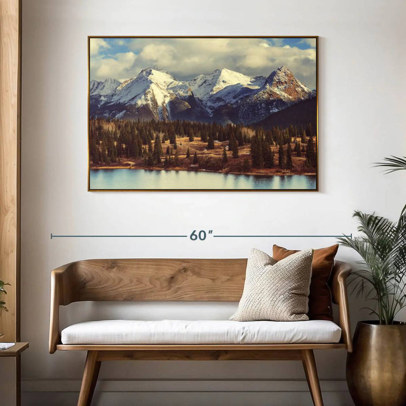 Colorado Rocky Mountains, 46" X 31", Floating Frame Gold