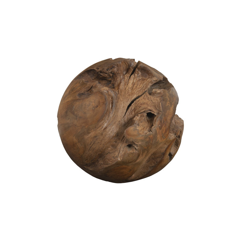 Boule en bois teck