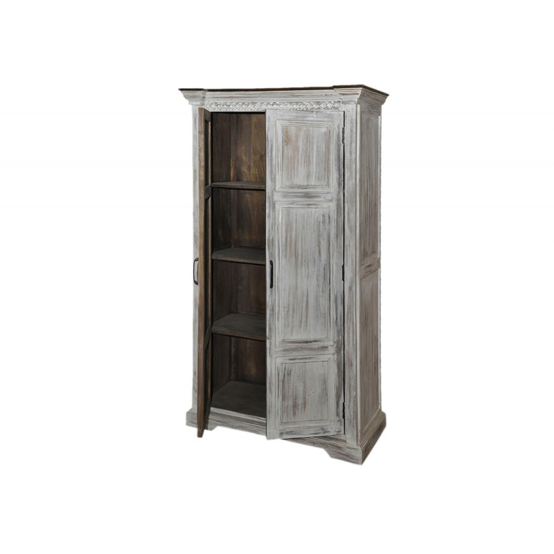 Castle 2 Door Solid Wood Wardrobe