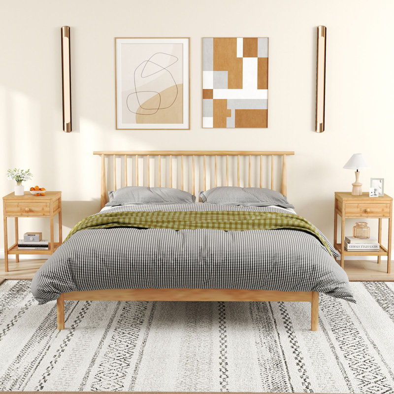 40cm W Manufactured Wood Bedside Table