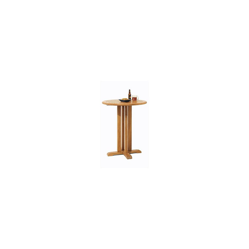 Mahn Outdoor Round Teak Bar Set