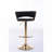 Adjustable  Swivel Fabric Upholstered Chrome Bar Stools Set with Back and Footrest-1554463644