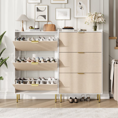 24 Pair Shoe Storage Cabinet
