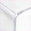 Table basse en acrylique 32 po Minimalist Waterfall