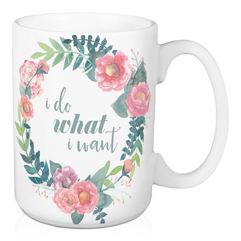 Grande tasse à café floral my me me veux Gorrell