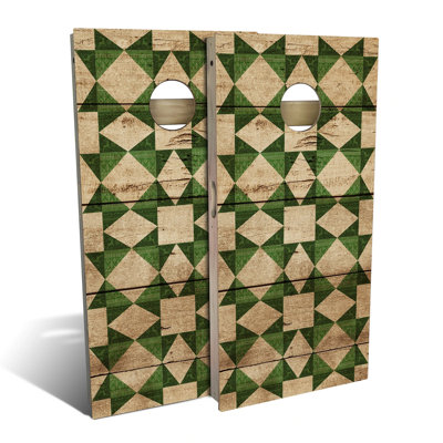 Green Christmas Cornhole Board Set | Includes (2) Boards, (8) Bags & Optional Accessories