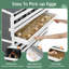 Nesting Boxes For Chickens, Wooden Chicken Nesting Box, 8 Compartments Egg Laying Boxes For Hens, Ducks And Poultry With Rollout Eggs Collection, PVC Roofing And Foldable Perches, 47"Lx26.4"Wx35.4"H