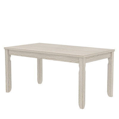 Solid Wood Dining Room Table For 4-6, 63" Rectangle Kitchen Table, Writing Table For Dining Room, Living Room, Office, Kitchen, Apartment