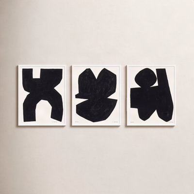 Shauna "Module on White" 3-Piece Painting Set