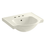 Veer Ceramic Pedestal Bathroom Sink with Overflow