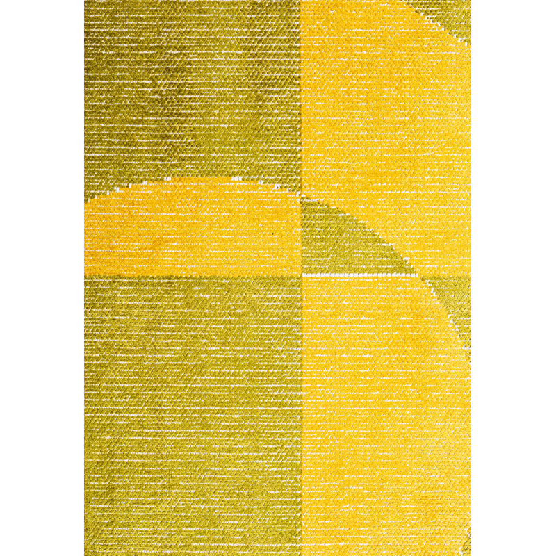 Andersson Geometric Hand Loom Indoor / Outdoor Area Rug, Rectangle 5'3" x 7'6"