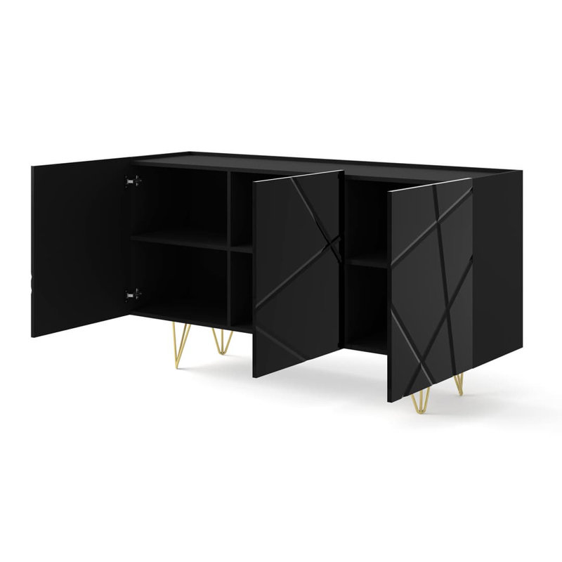 Karratha 160cm Sideboard, Black