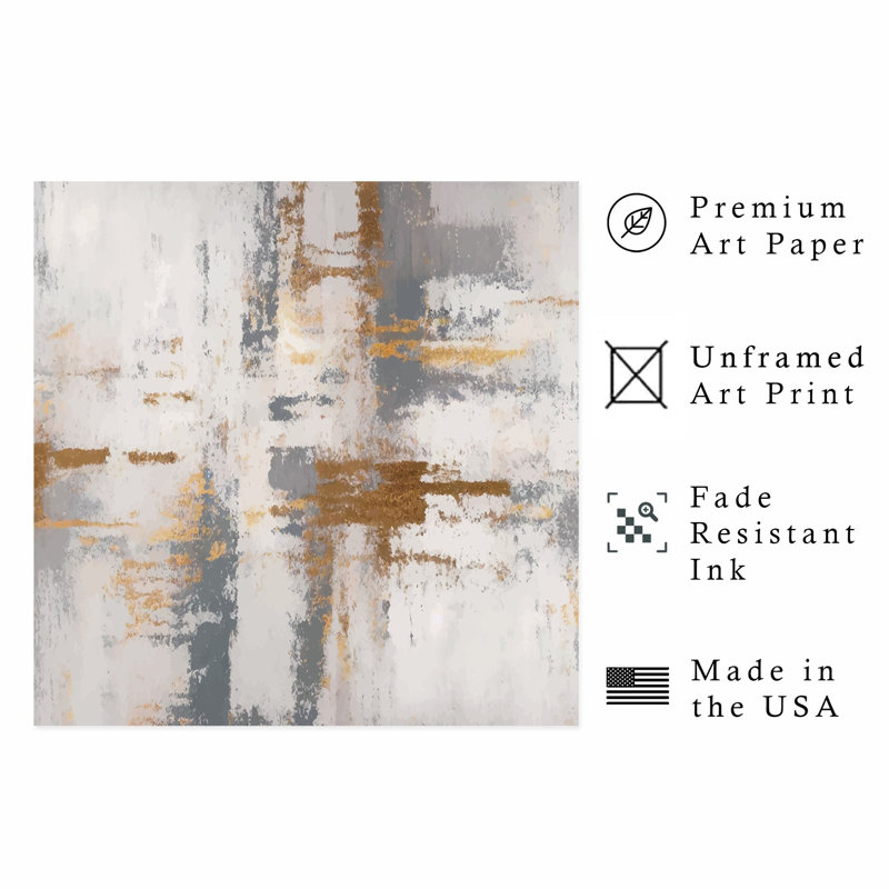 «Abstract Abstract Dream I», reproduction d'art non encadrée, H 14 po x l 14 po