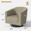 Fauteuil demi-tonneau pivotant Corduroy-114216164