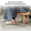 Tabouret en bois d'acacia, repose-pieds 12 po