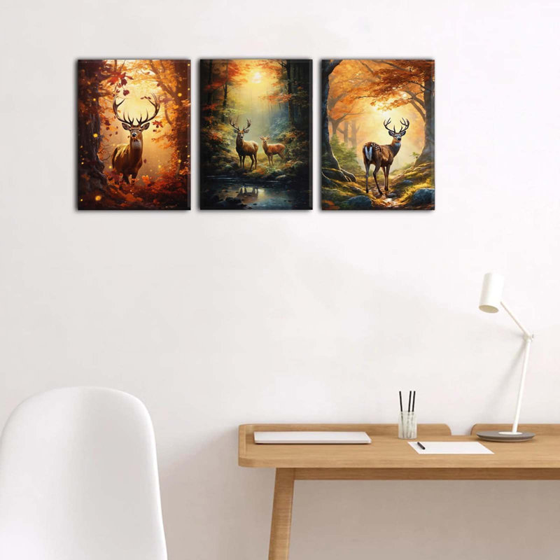 3 Piece Wrapped Canvas Wall Art