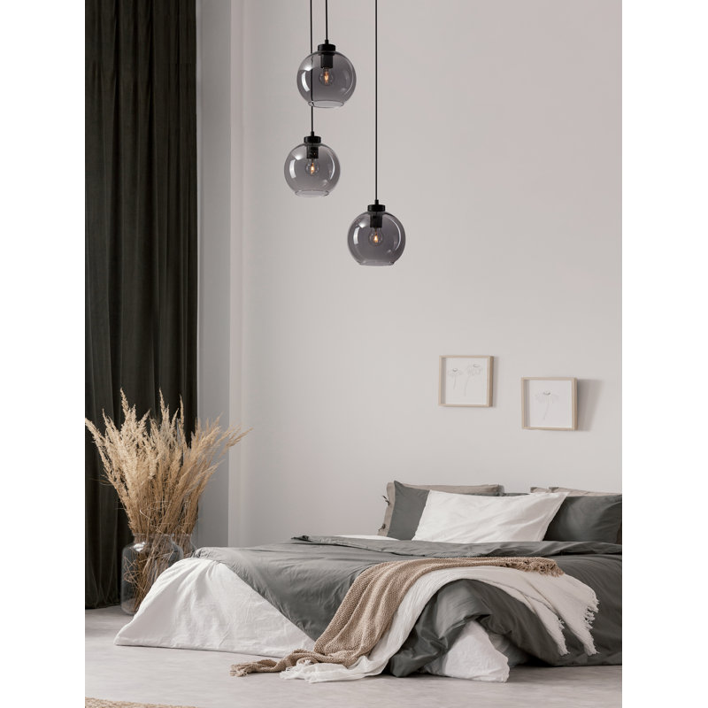 3 - Light Black Cluster Pendant
