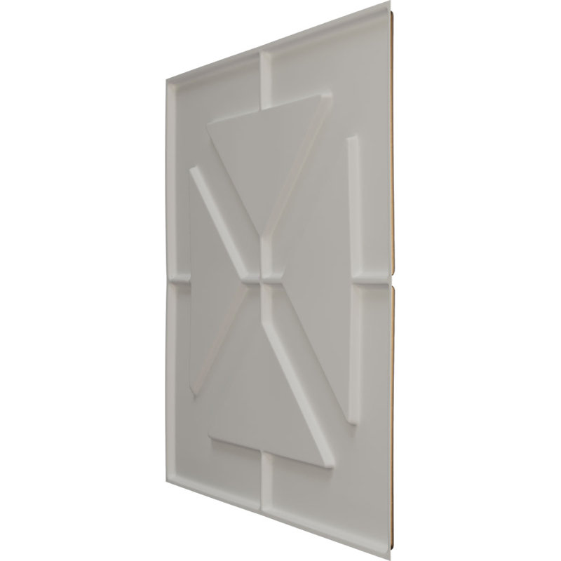 Panneau mural décoratif 3D X 19 po x l 19 5/8 po Xander EnduraWall, laiton antique métallique (couvre 2,67 pieds carrés)