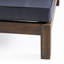 Fauteuil club en bois avec coussins d'eau, gris, coussins intérieurs gris Mid-Century