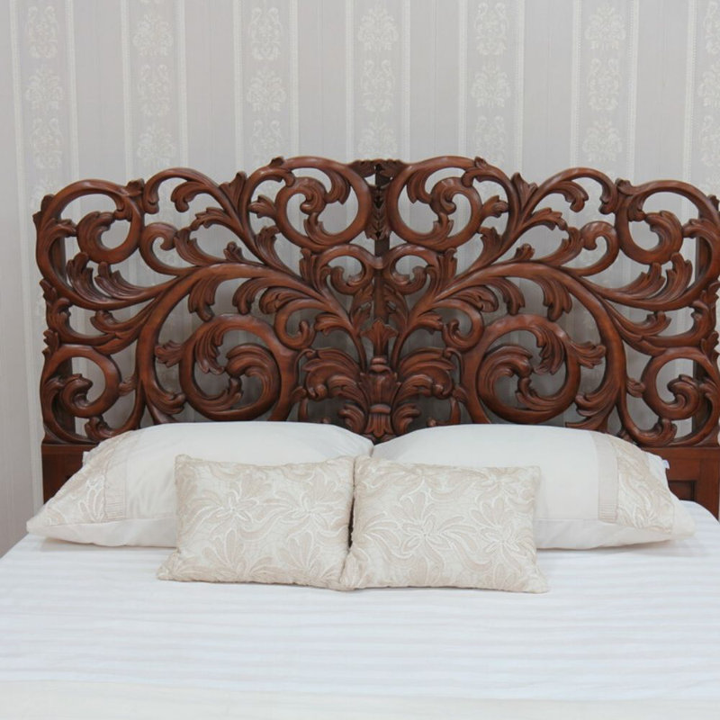 Eckard Solid Wood Bed, Double (4'6), Wax