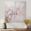 Fleurs de cerisier roses et grises - Fleurs florales, impressions sur toile