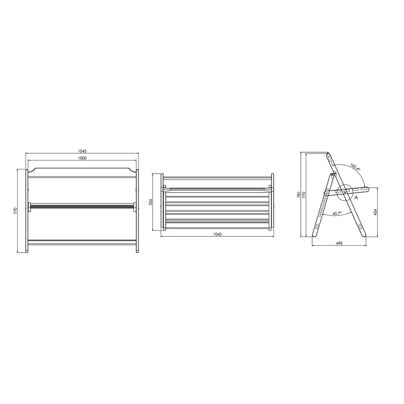 Solid Wood Teak Outdoor Bench