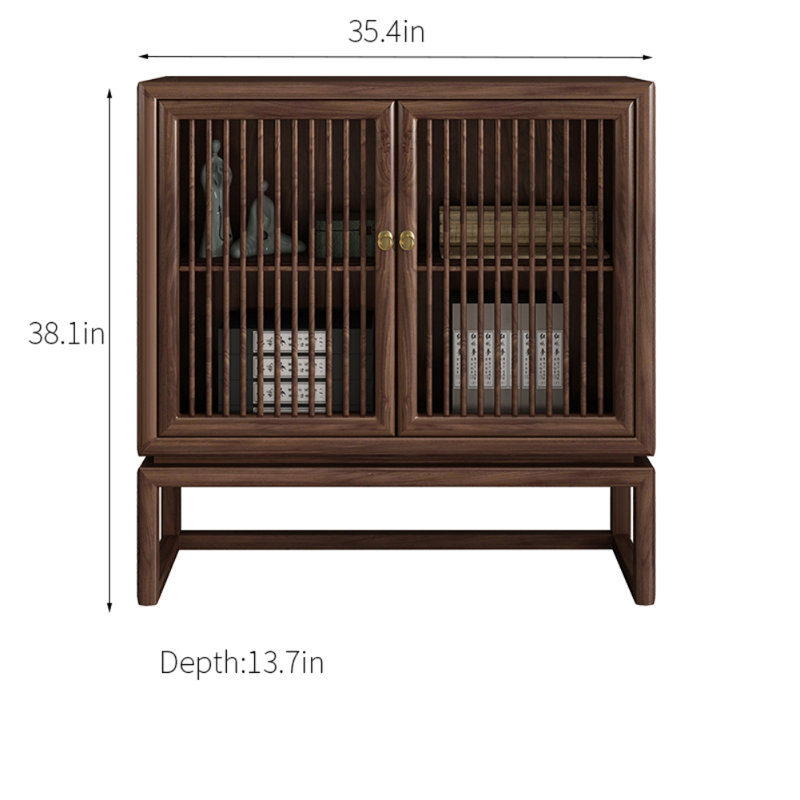 Armoire d'appoint en noyer noir