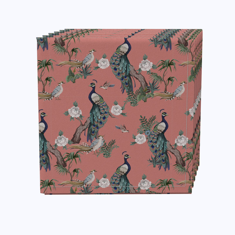 100% Cotton Floral Square Napkin