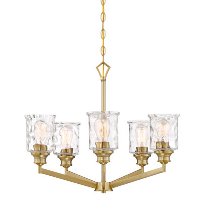 Berowalt 5 - Light Dimmable Tiered Chandelier