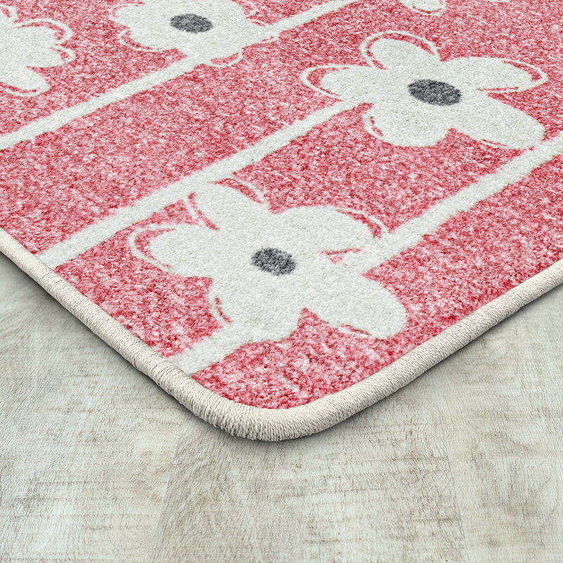 Big Blooms by Joy Carpets Area Rug, Rectangle 3'10" x 5'4"