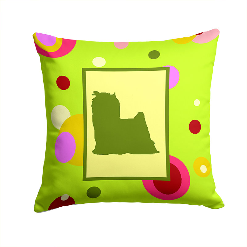 Coussin décoratif intérieur/extérieur yorkie
