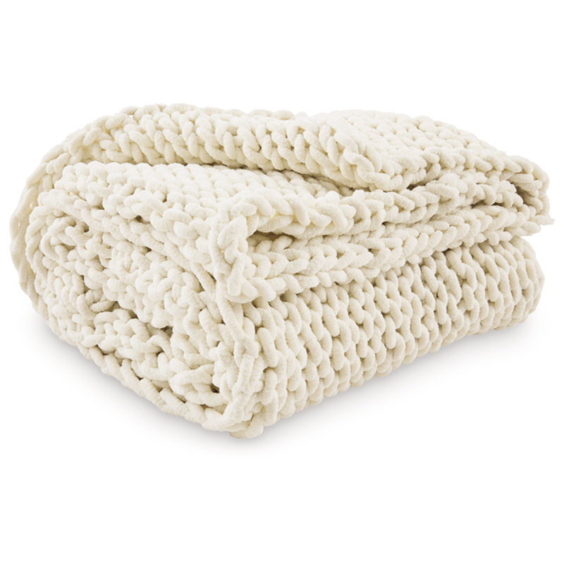 Jeté Chaddon (ensemble de 3), Blanc