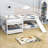 Ernaldus Full over Full and Twin over Twin L-Shaped Bunk Bed with Slide and Ladder-1795377245