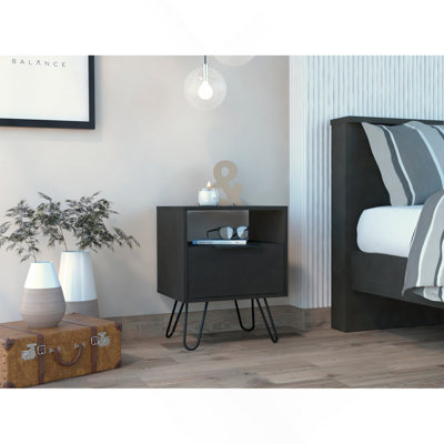 Table de chevet 1 tiroir Wenge