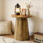 Table basse en bois, petite table de bout, table d'appoint, table de lecture ronde