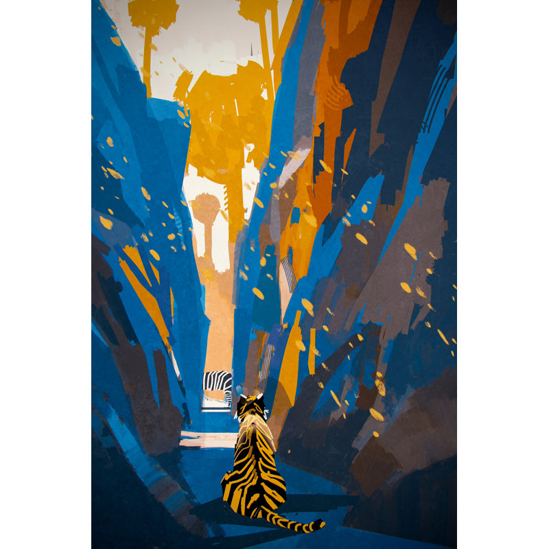 Tiger - Wrapped Canvas Print, 46cm H x 30cm W x 3.8cm D