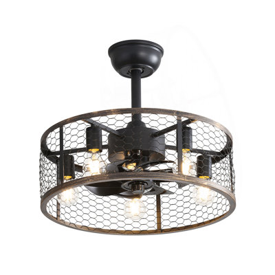 Ventilateur de plafond 19,7 po classique avec lumière (Remarque: aucune garantie sur les ampoules)