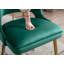 Fauteuil à oreilles en velours khanya-449638259