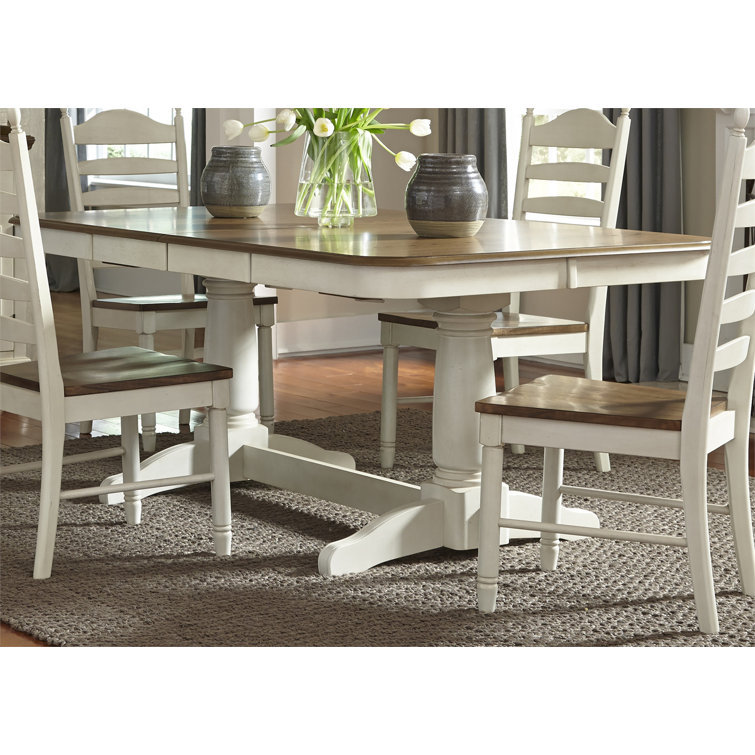 Bryne 7 Piece Pedestal Table Set w/ Sideboard