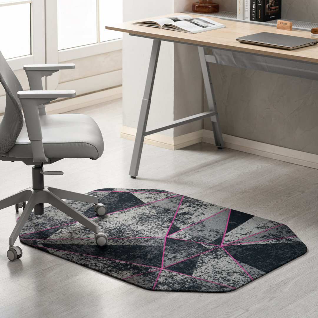  Cracked Ice Octagon Non-slip Desk Chair Mat Anji Mountain 