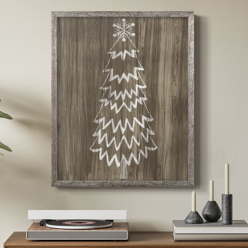 «Barnwood Wonderland», reproduction encadrée en bois massif, H 21 po x l 17 po