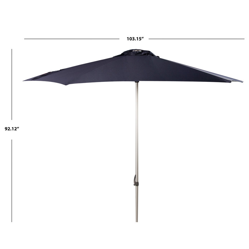 Parasol de marché 9 pi Eberardo, Bleu marine