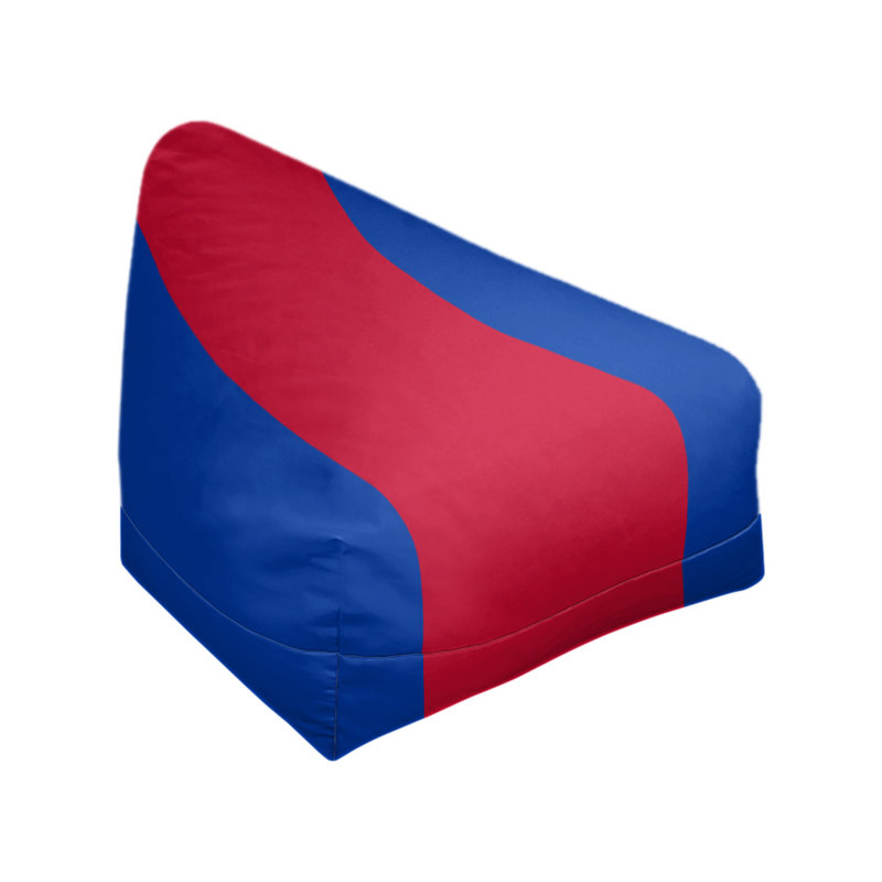 Sac de pois classique, H 30 po x l 27 po x P 27 po, Bleu Chelsea / rouge vif